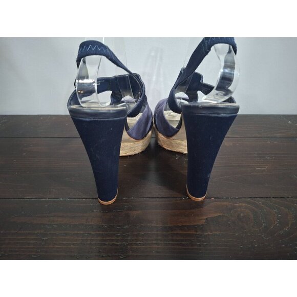 Just Fab Blue Strappy Pumps/Pre-owned, Sz 7 EUC - Picture 6 of 11